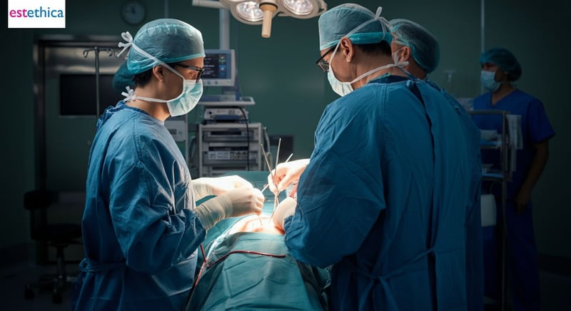 Preparación para operación de abdominales