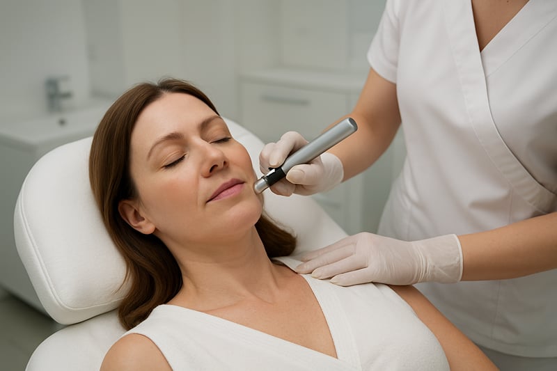Procedimiento profesional de dermapen