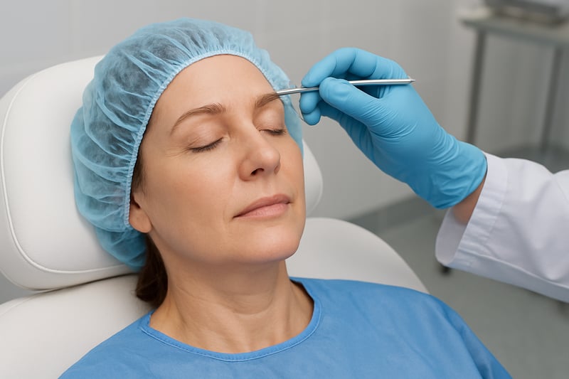 Procedura chirurgica di lifting endoscopico
