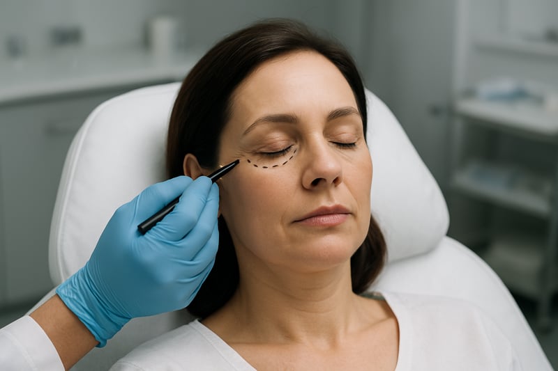 Procedura chirurgicala de blefaroplastie inferioara