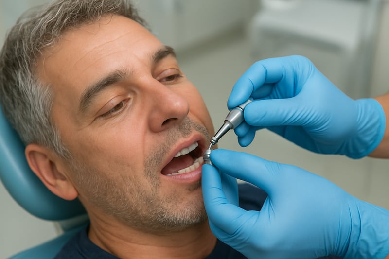 Procedura di posizionamento moncone implantare