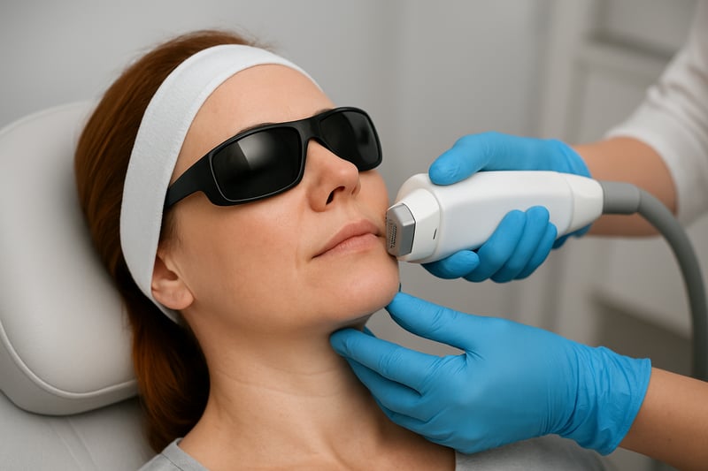 Procedura professionale di laser frazionato