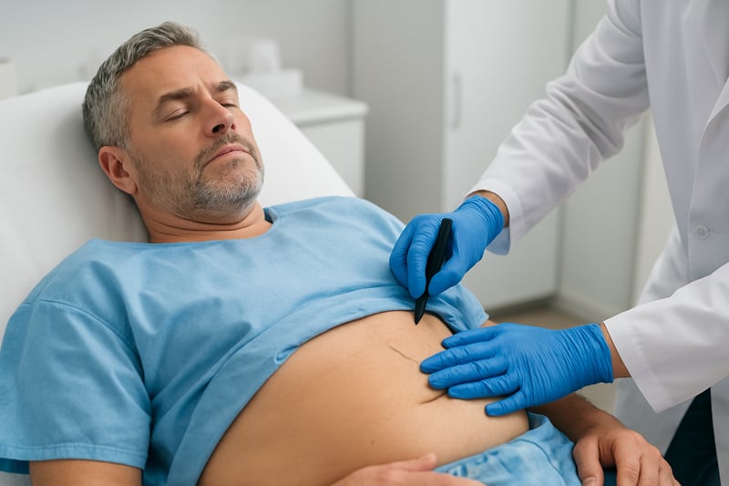 Procedura professionale di liposcultura addominale