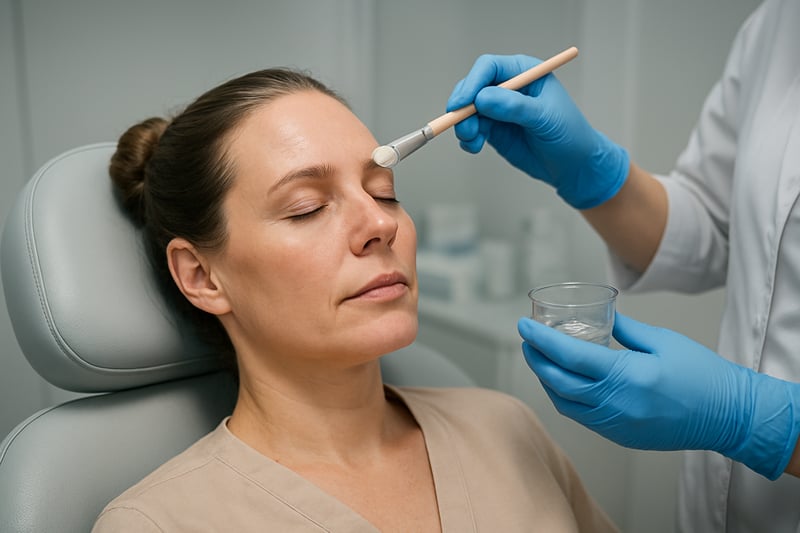Professional Chemical Peel Treatment Application