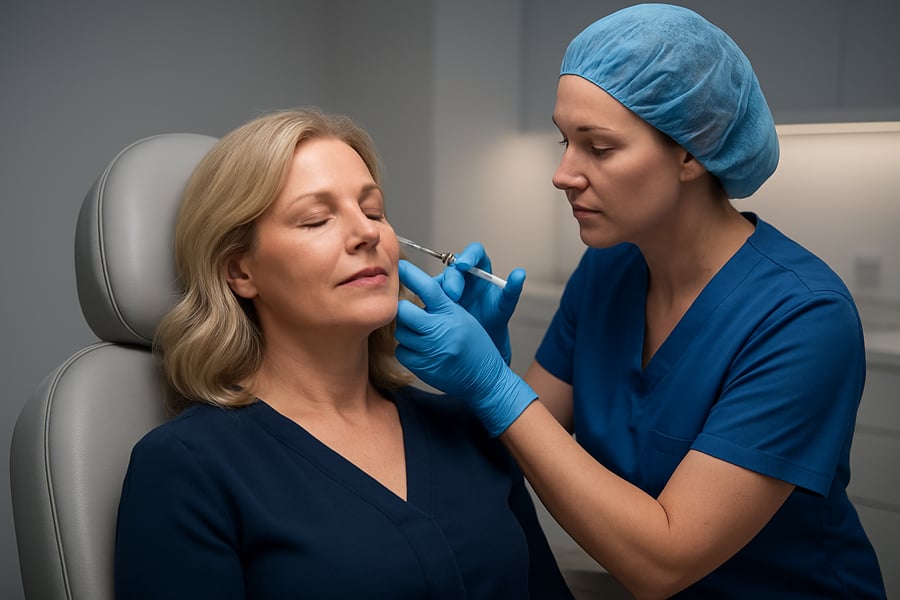 Professional Dermal Filler Application Process