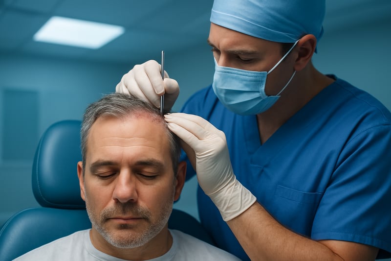 Professional FUE Hair Restoration Procedure