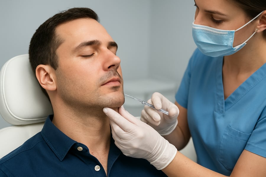 Professional Jawline Contouring Procedure