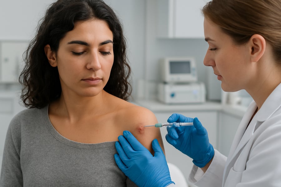 Professional Keloid Injection Treatment
