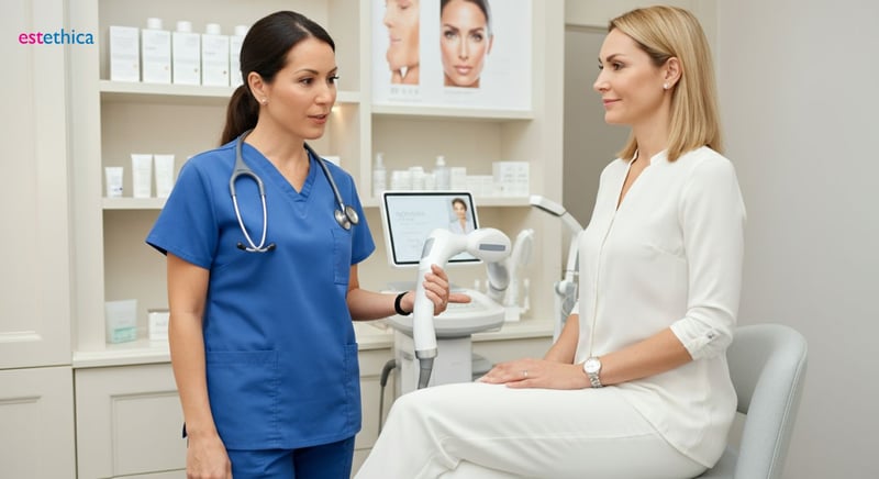 Rejuvenecimiento facial sin cirugía, tratamiento estético