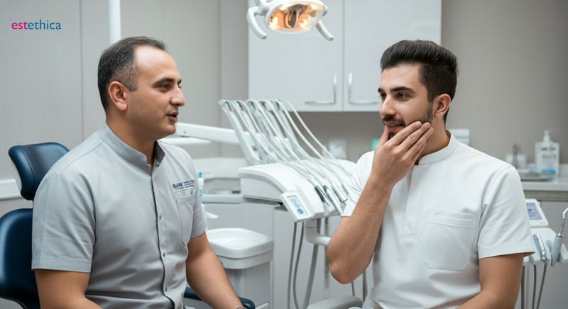 Tratamiento de conducto dental en proceso