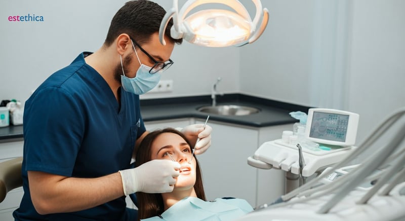 Paciente en consulta dental