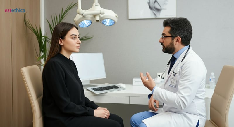 Image illustrant la rhinoplastie, chirurgie esthétique du nez
