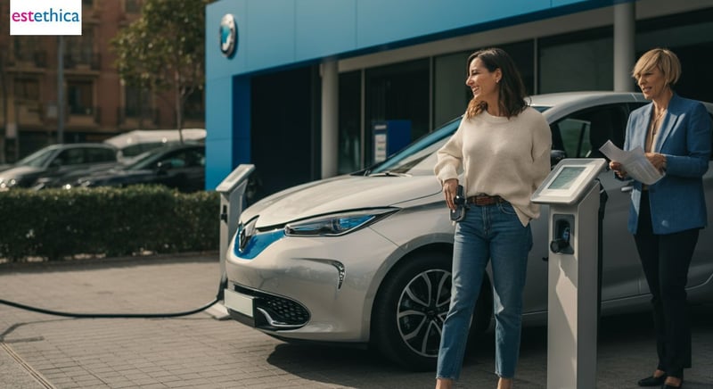Coche eléctrico único con características innovadoras