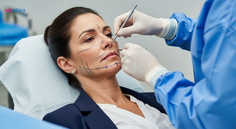 Recuperación lifting facial: cicatrización óptima.