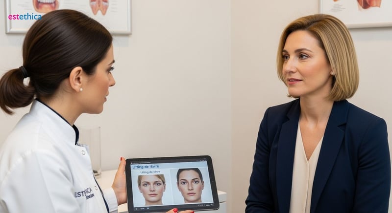 Rehaussement lèvre supérieure : techniques et alternatives