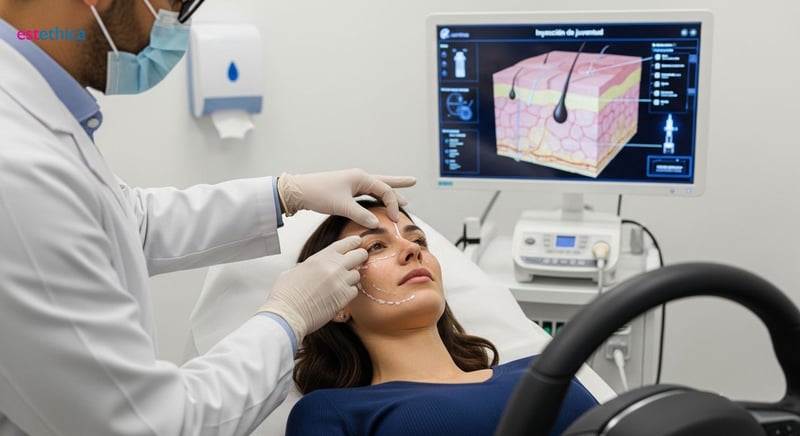 Rejuvenecimiento facial con ácido hialurónico