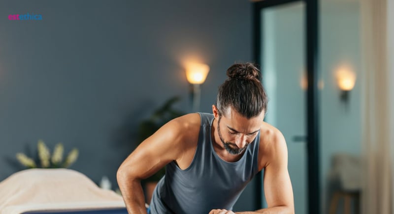 Relajación muscular profunda durante un masaje