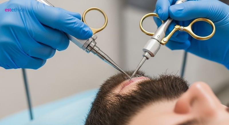 Homme avec barbe dense après restauration