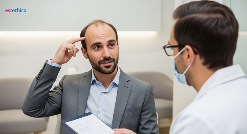 Cuero cabelludo sano antes y después injerto capilar
