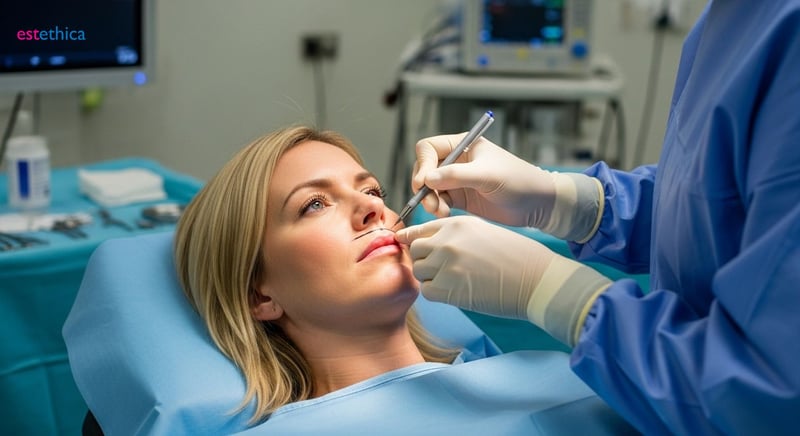 Surgical Lip Lift Before and After
