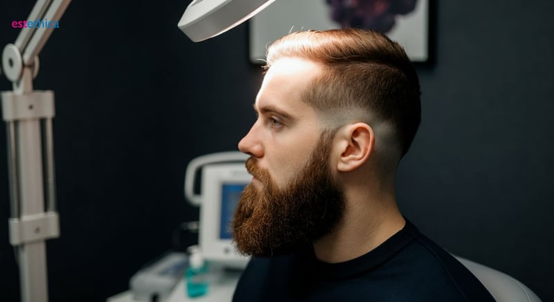 Implante de barba con técnica FUE