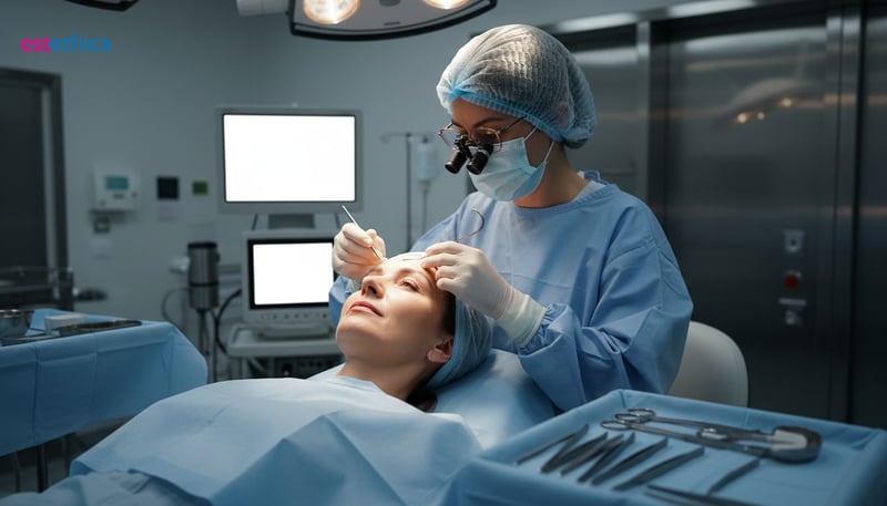 Get Rid of Forehead Wrinkles with Brow Lift