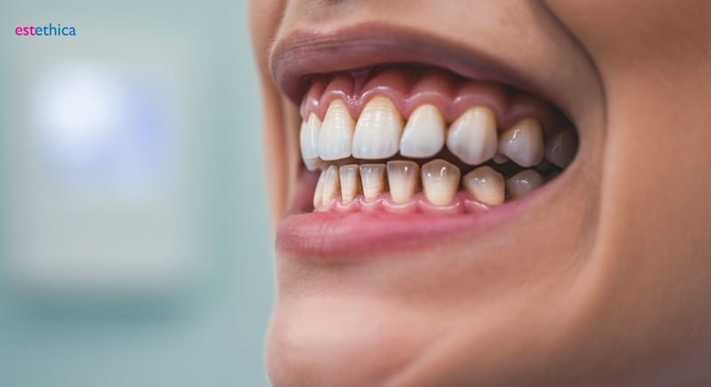 Full mouth dental implants procedure illustration
