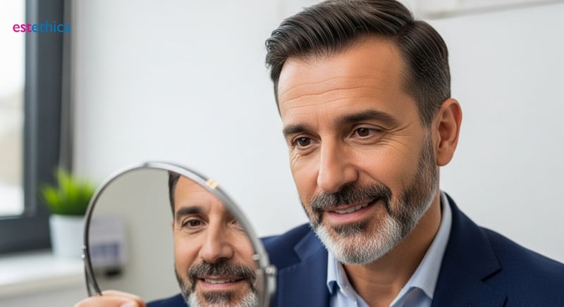 Хирургия на брада: Как работи FUE и DHI трансплантацията