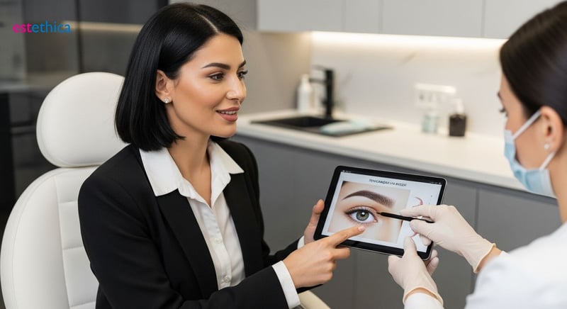 Реконструкция на вежди: Запълване с естествени косъмчета