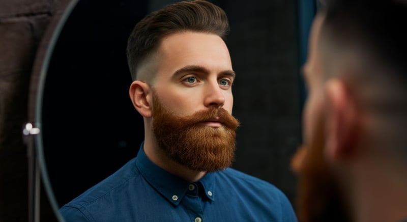 Man with fuller beard post-transplant journey