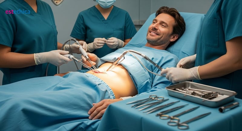 Male Tummy Tuck and Ab Etching Explained