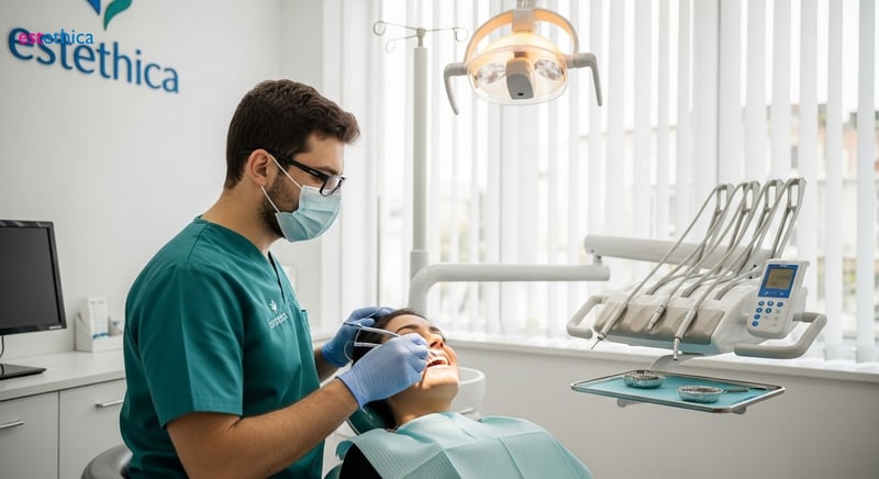 Dental implant osseointegration process illustration