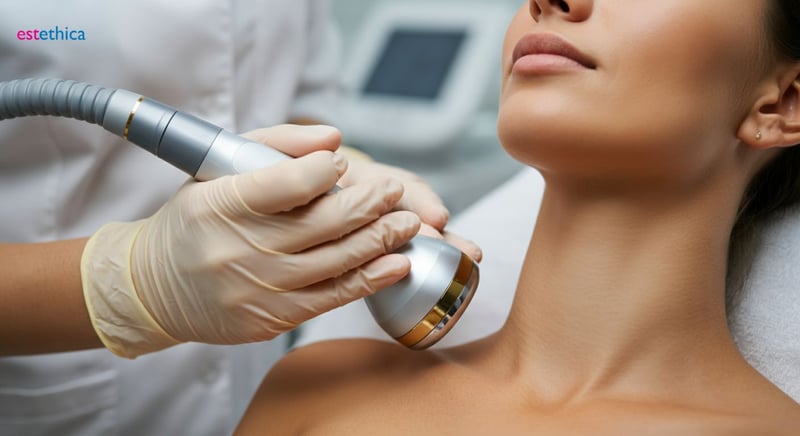 Non-invasive neck skin tightening options
