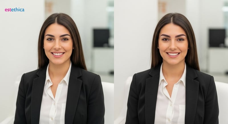 Trasplante cejas antes y despues