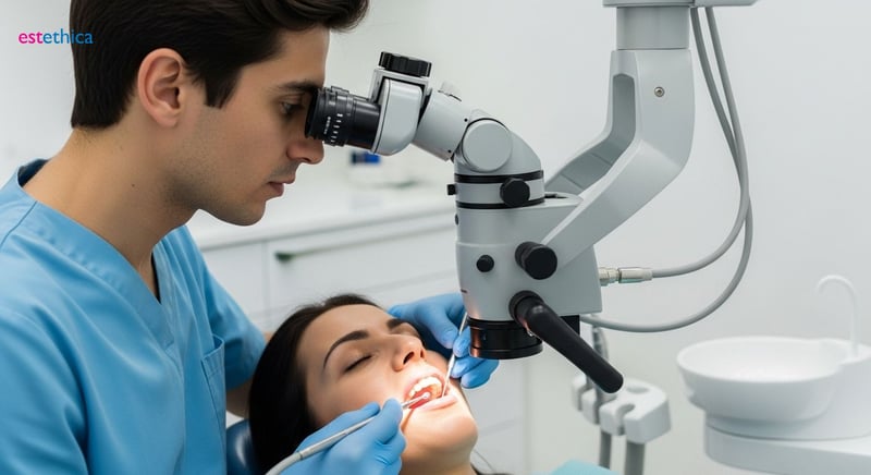 Tratament canal microscop: Precizie dentară