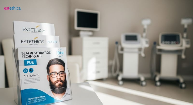 Facial hair transplant techniques: FUE vs. DHI comparison