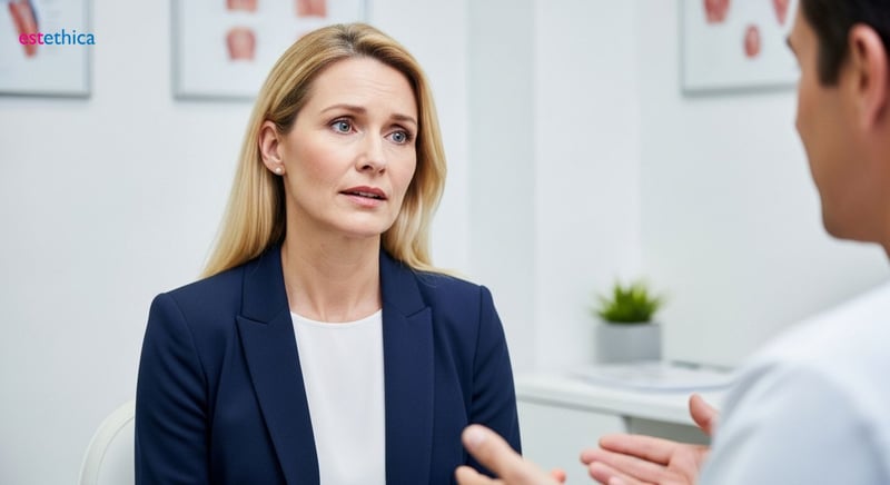 Neck contouring for ideal profile.