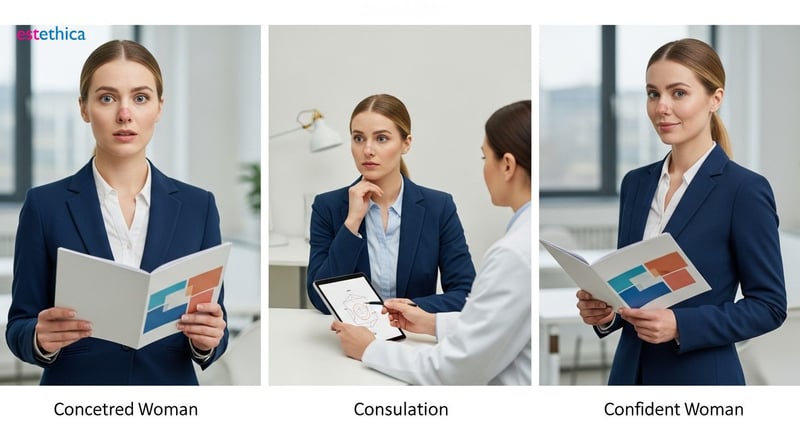 Rhinoplasty: Nose reshaping illustration