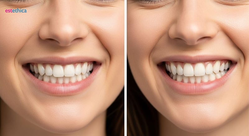 Veneers before and after: transforming crooked teeth