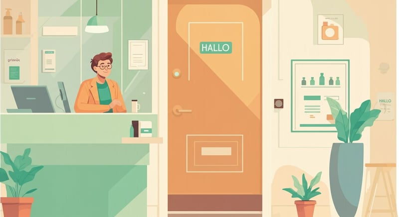 Begrüßungsoptionen von formell bis lässig