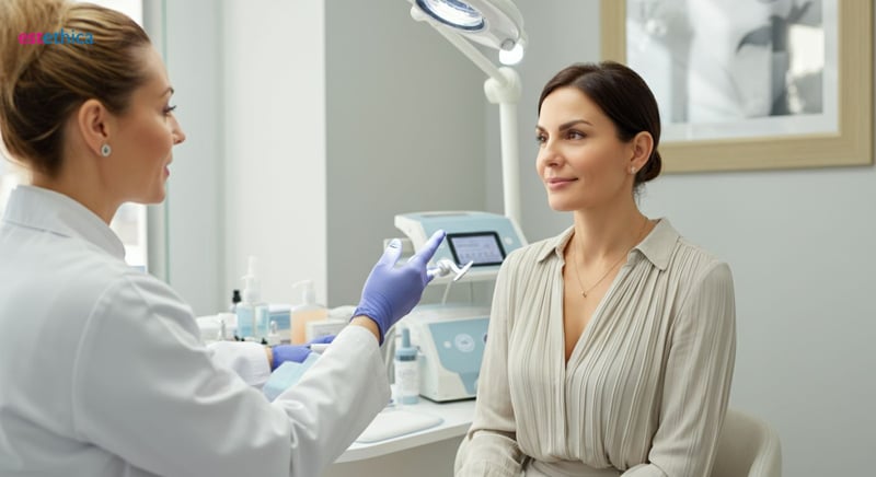 Lip lift procedure for facial rejuvenation