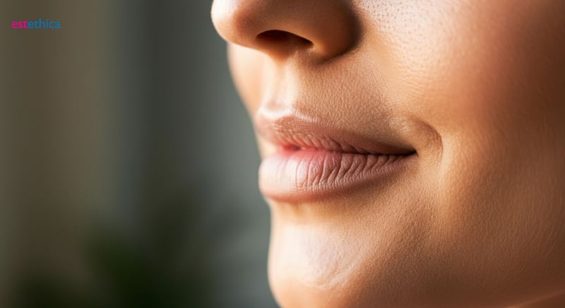 Lip lift procedure for enhancing smile