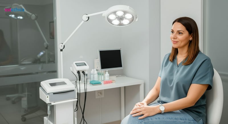 Lip lift procedure enhancing smile aesthetics