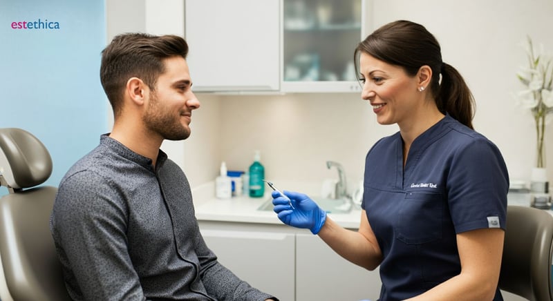 Root canal treatment procedure illustration