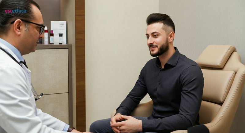 Haartransplantation Prozess Darstellung