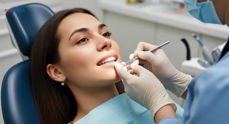 Professionelle Anbringung von Zahnveneers