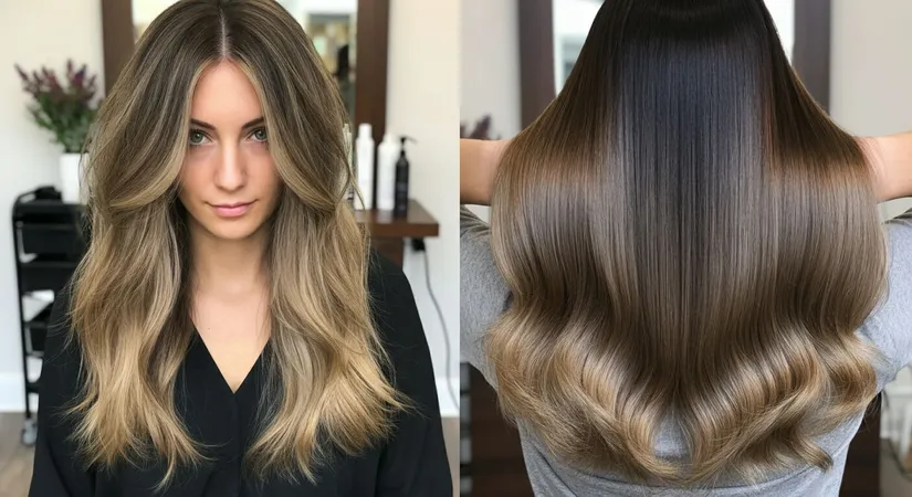 V-shaped haircuts for summer and fall