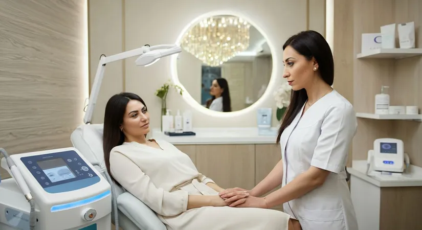 Microneedling with radiofrequency treatment