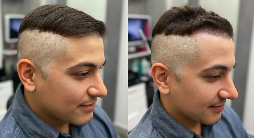 DHI hair transplant results: before and after comparison