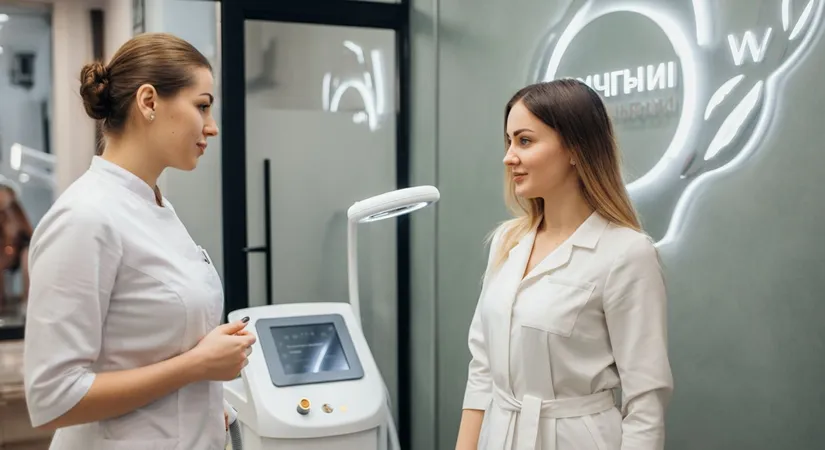 Laser hair removal process illustration